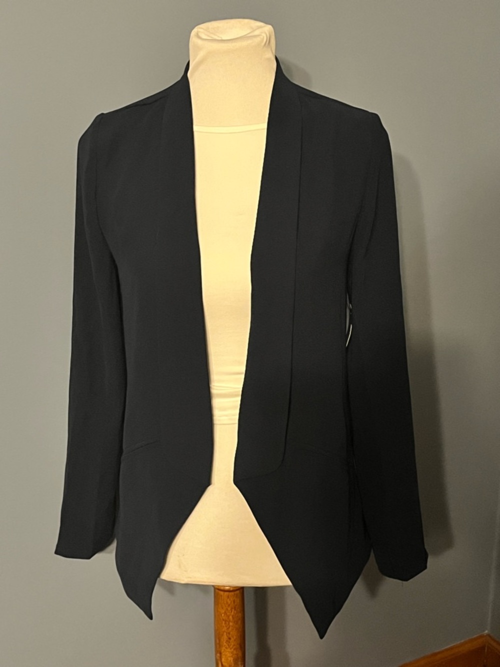 Lulus Miss Punctuality Navy Blazer